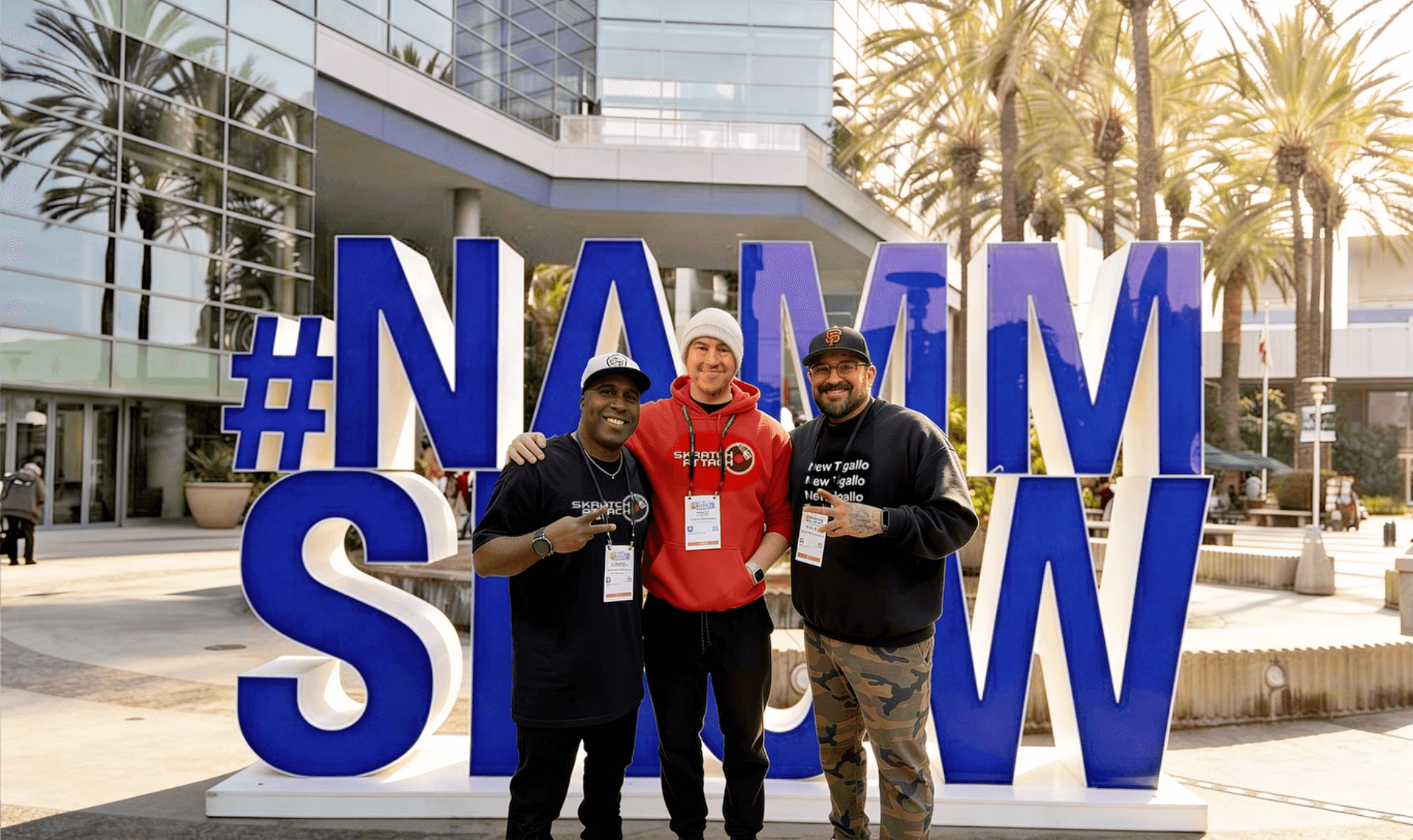 Skratch Attach team at NAMM